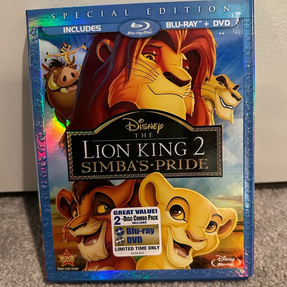 📀 5 for $25 The Lion King 2: Simba's Pride Blu-Ray and DVD